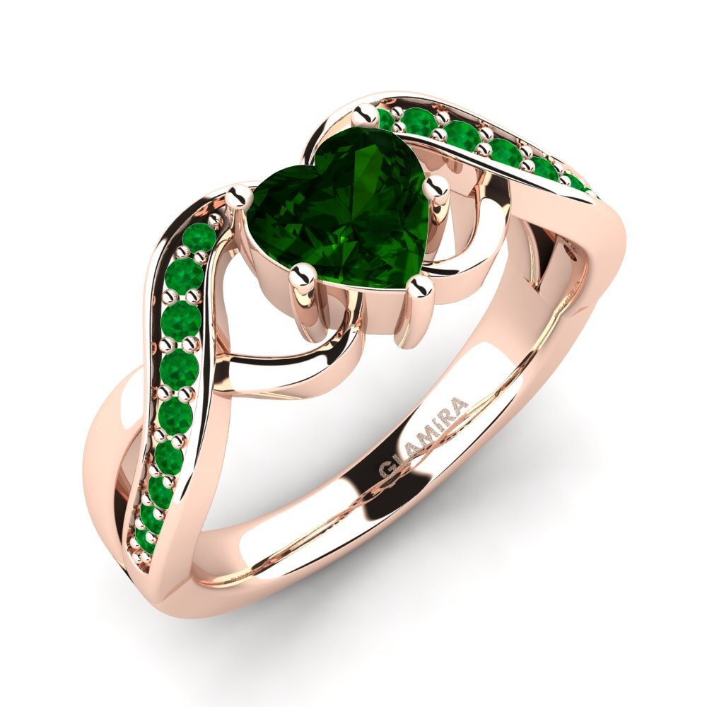 18ct Rose Gold Engagement Ring Berafia
