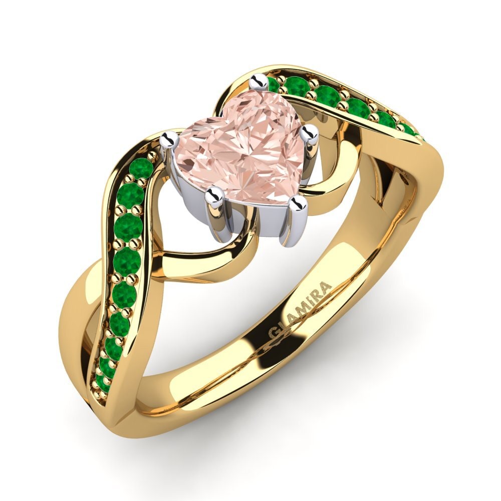 9K Yellow & White Gold Engagement Ring Berafia