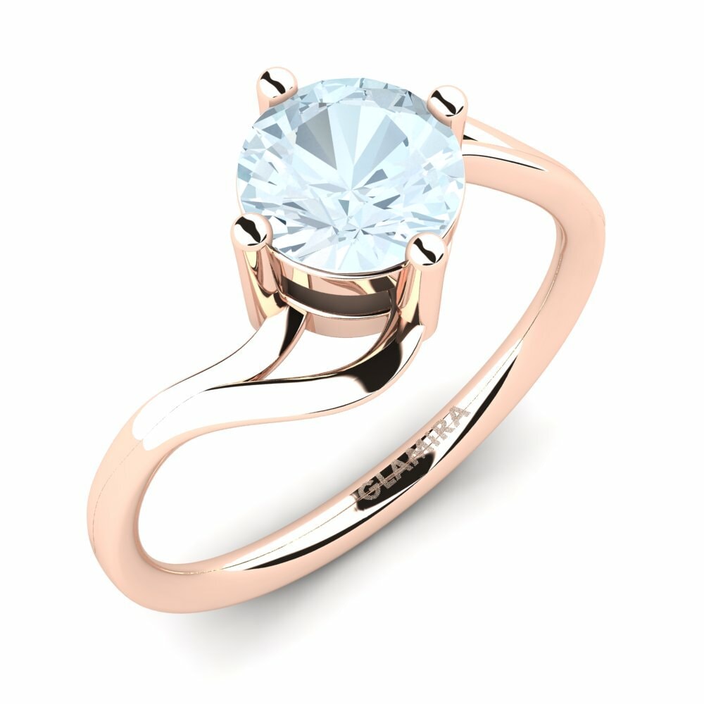 9k Rose Gold Engagement Ring Berangaria 1.0 crt