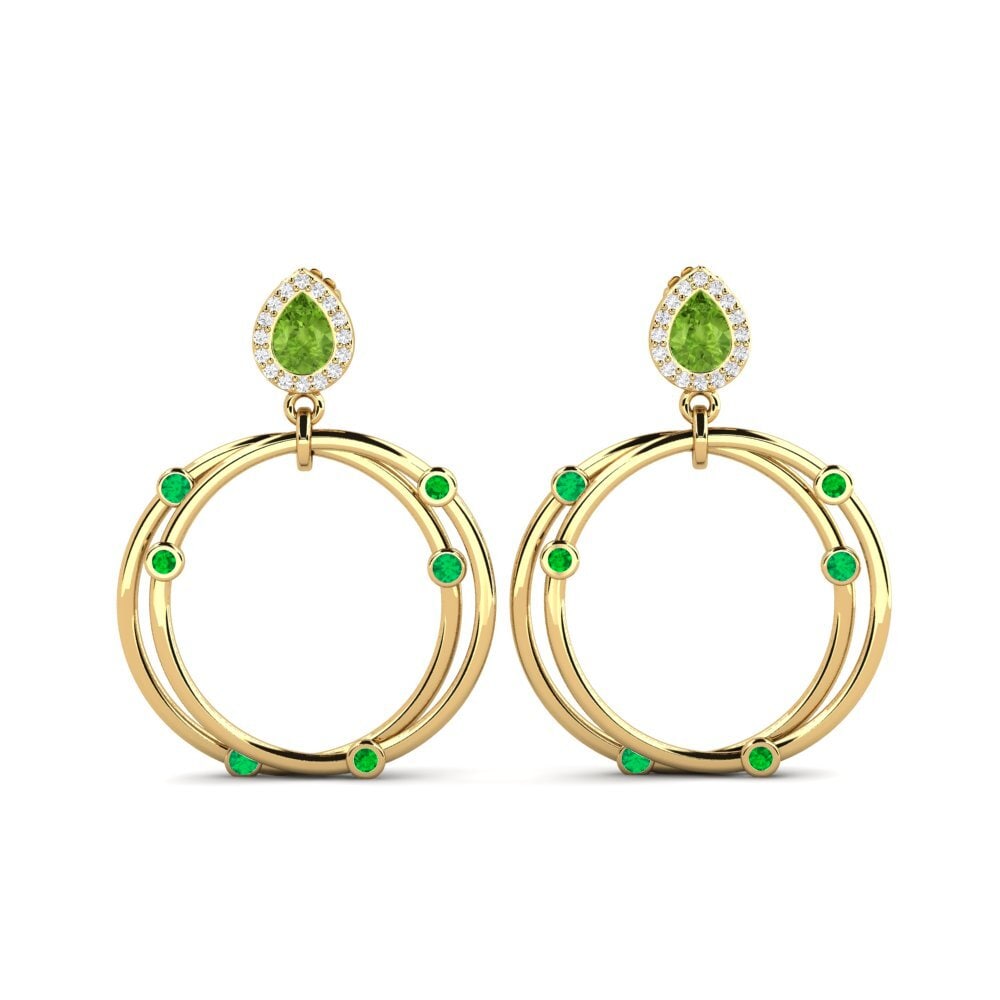 14k Yellow Gold Peridot SYLVIE Earring Berdea