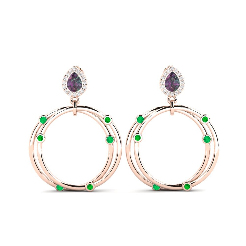 14k Rose Gold Mystic Topaz SYLVIE Earring Berdea