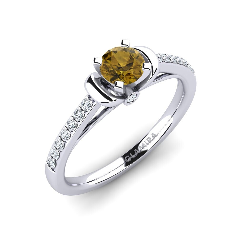 Brown Zircon Engagement Ring Berdina