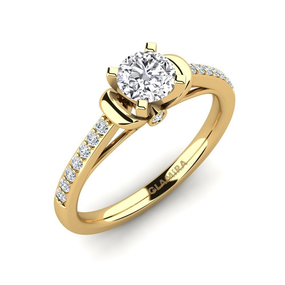 14k Yellow Gold Engagement Ring Berdina 0.5 crt