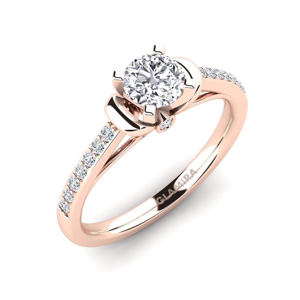 14ct Rose Gold Engagement Ring Berdina 0.5 crt