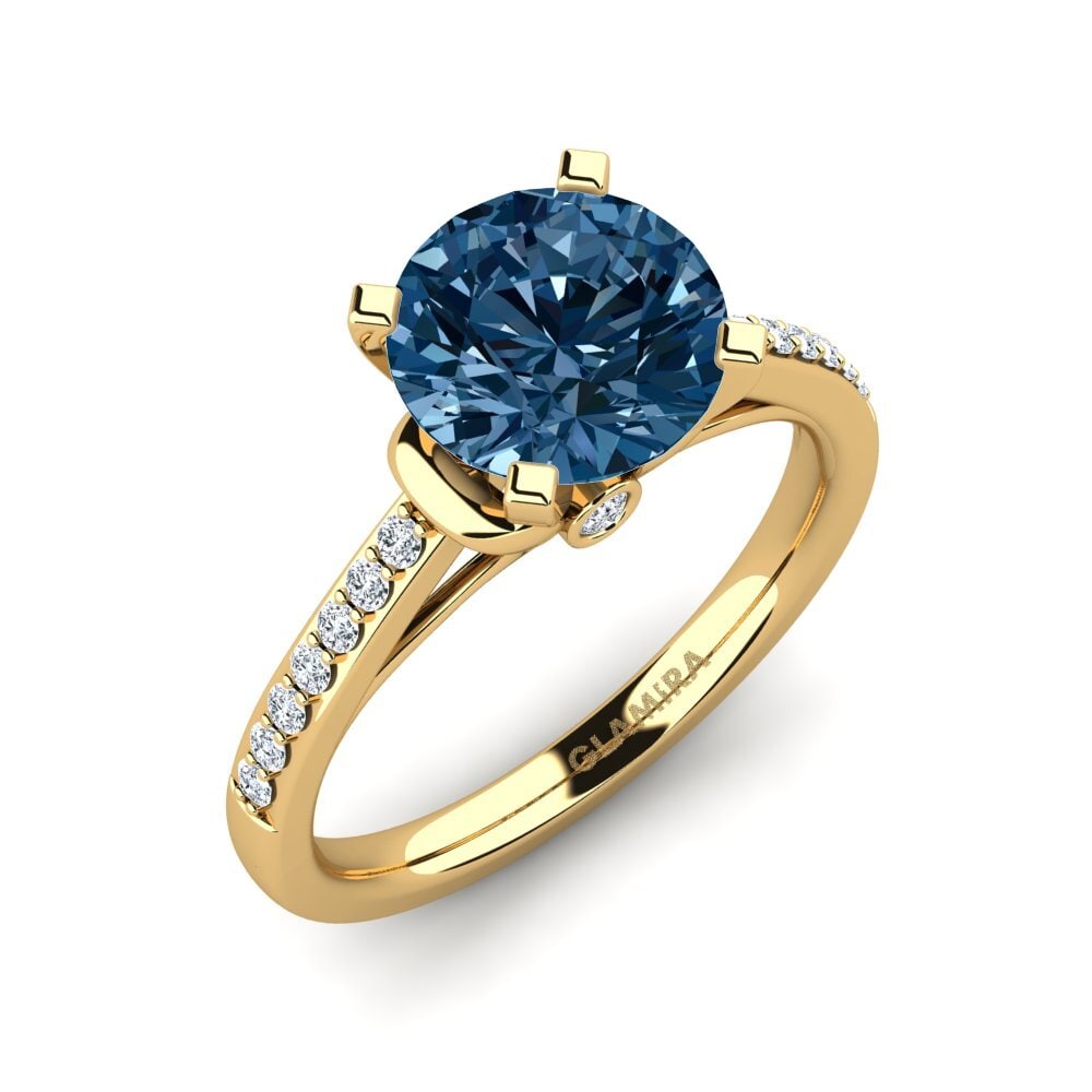 Blue Diamond Engagement Ring Berdina 2.0 crt