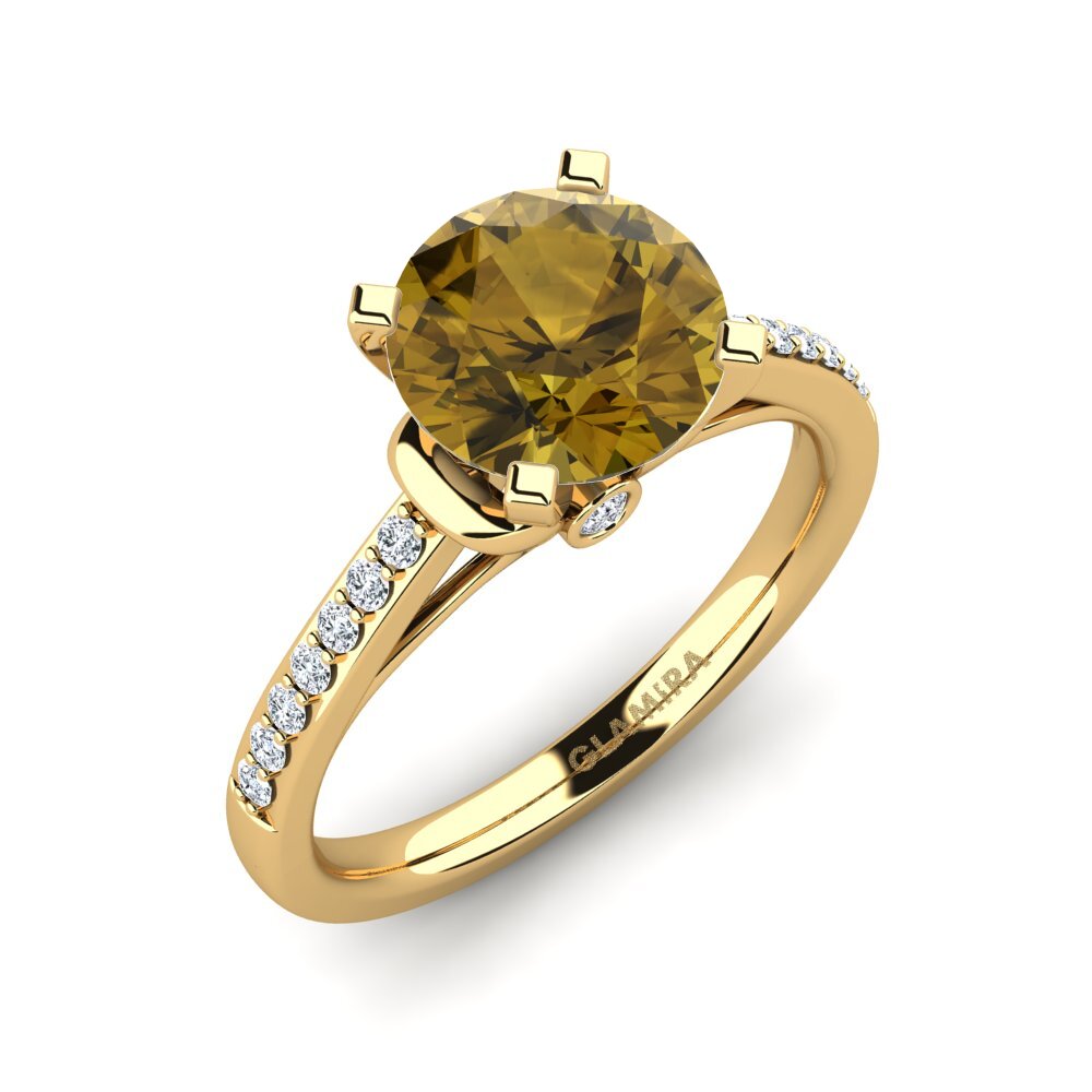 Brown Zircon Engagement Ring Berdina 2.0 crt