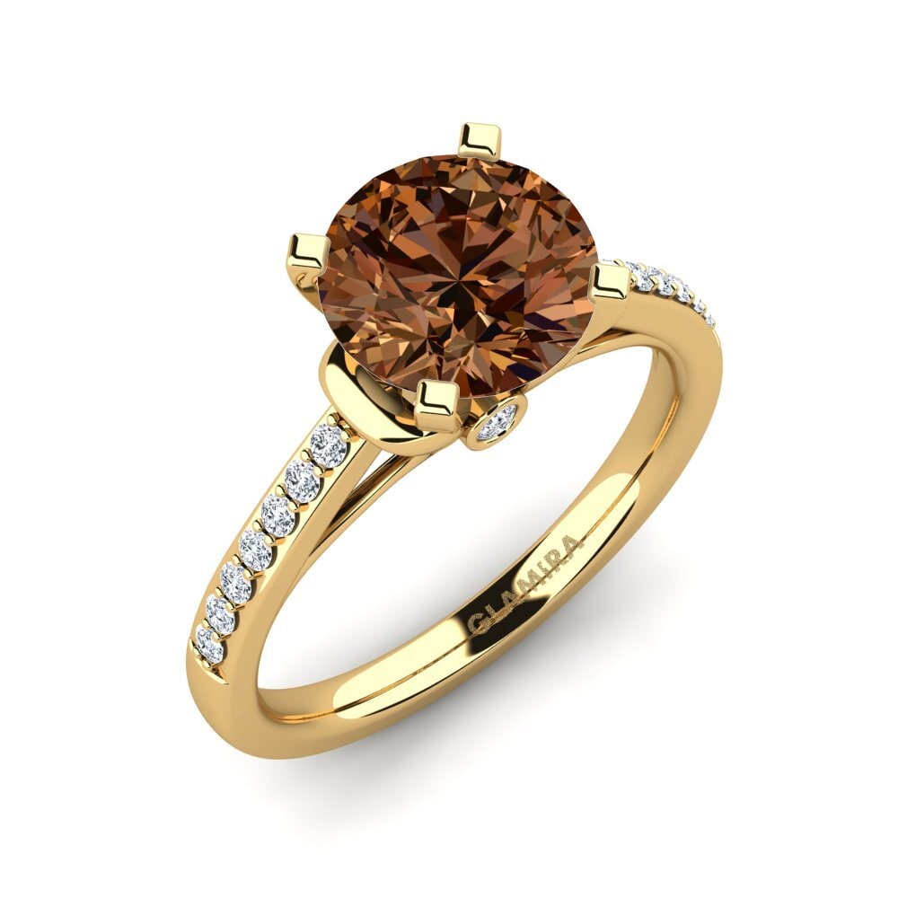 Brown Diamond Engagement Ring Berdina 2.0 crt