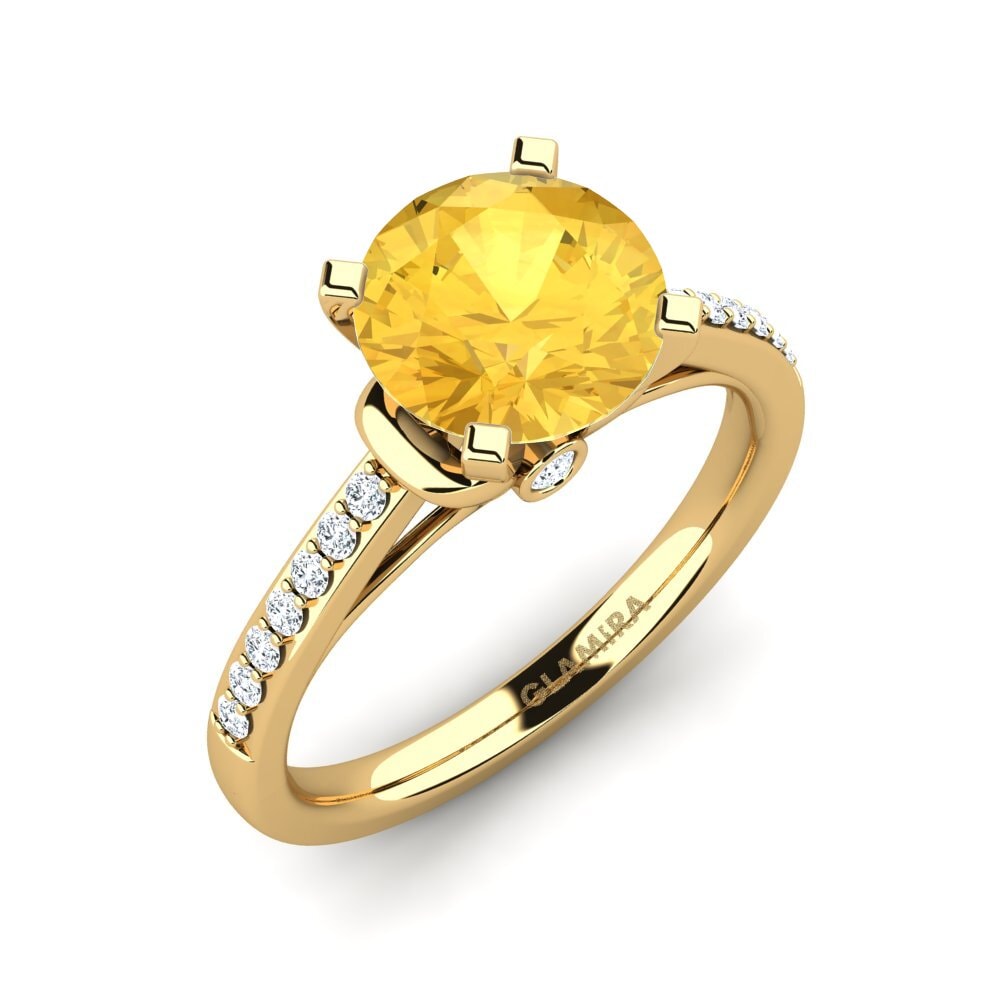 Citrine Engagement Ring Berdina 2.0 crt