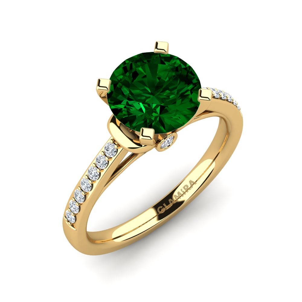 Green Zirconia Engagement Ring Berdina 2.0 crt