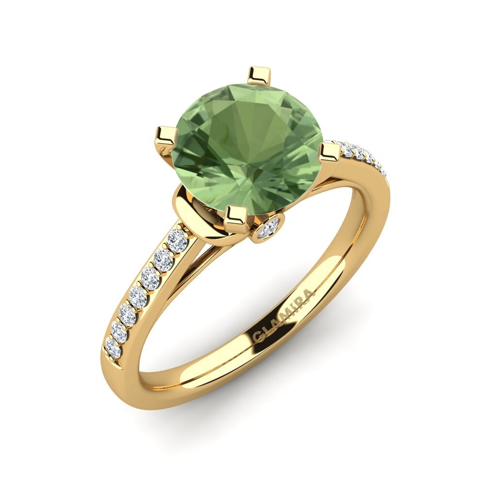 Green Sapphire Engagement Ring Berdina 2.0 crt