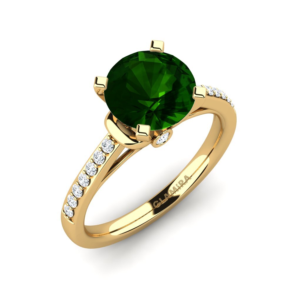 Green Tourmaline Engagement Ring Berdina 2.0 crt