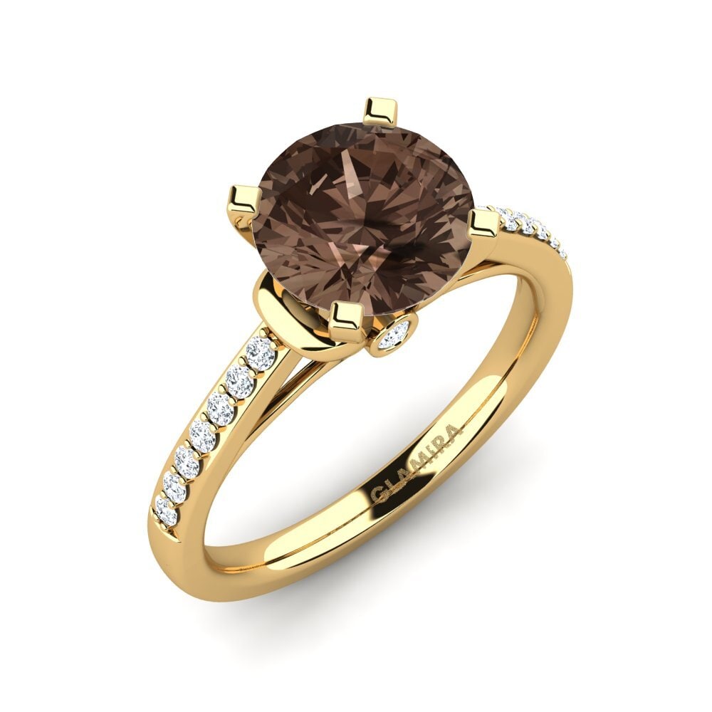 Smoky Quartz Engagement Ring Berdina 2.0 crt