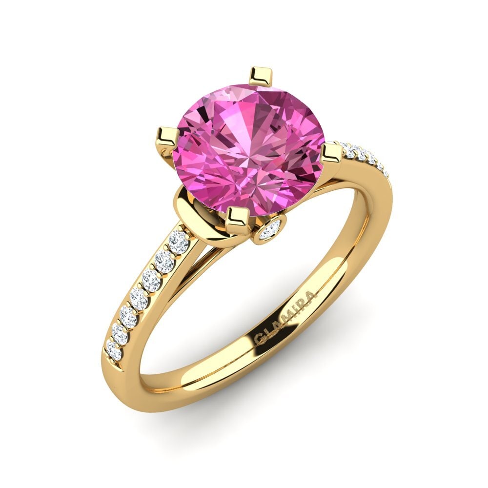 Pink Topaz Engagement Ring Berdina 2.0 crt