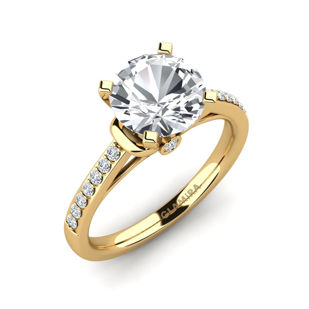 Circón Blanco Anillo de compromiso Berdina 2.0 crt