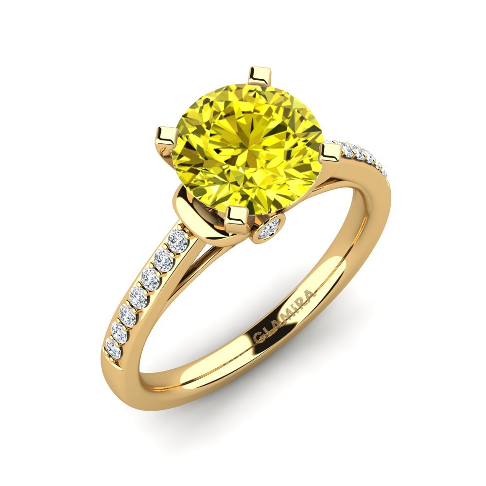 Yellow Diamond Engagement Ring Berdina 2.0 crt