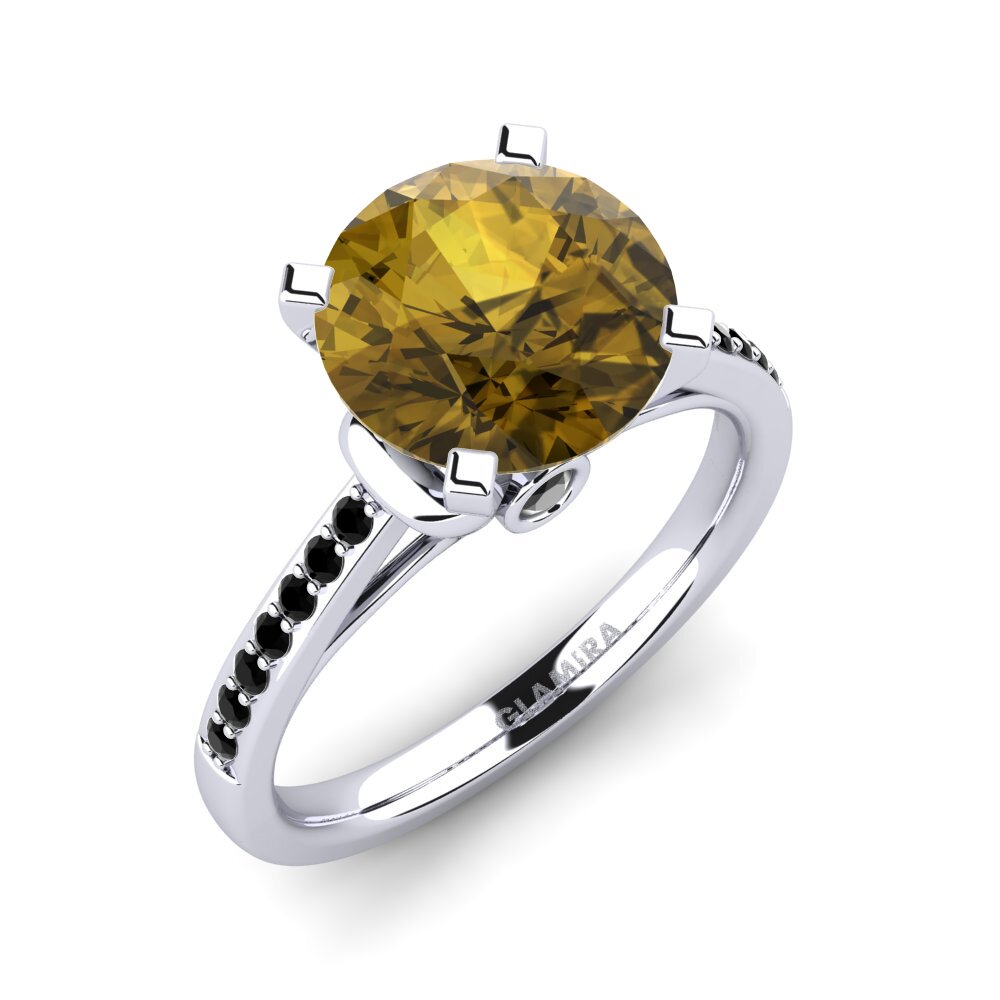 Brown Zircon Engagement Ring Berdina 3.0 crt