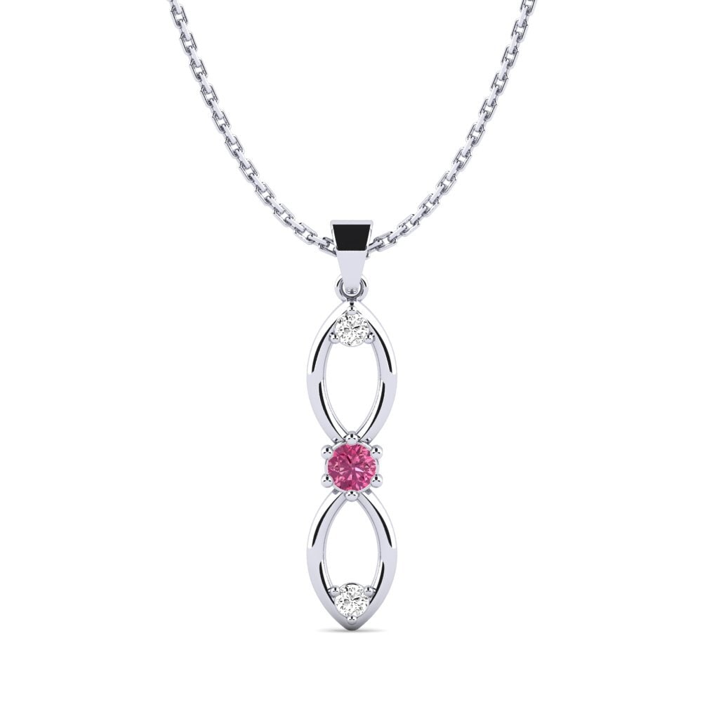 Pink Tourmaline Women's Pendant Bereft