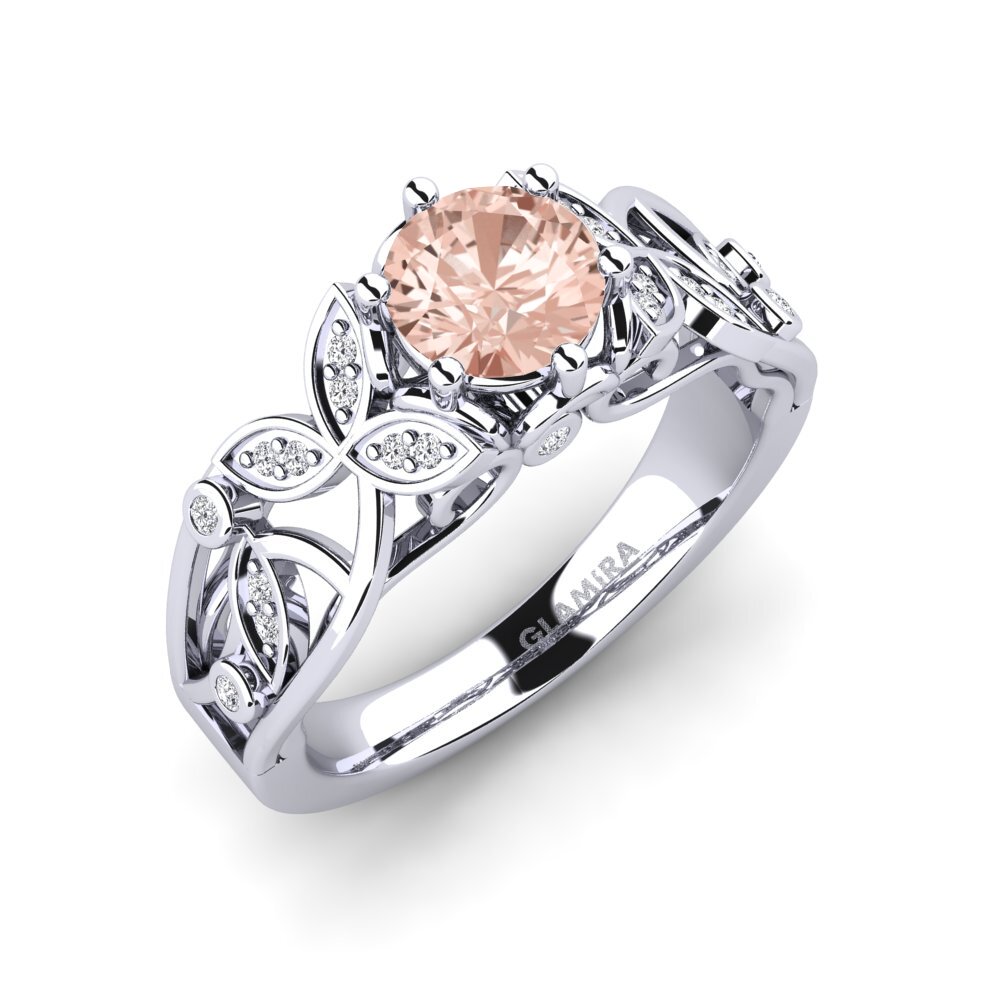 Morganite Bague de fiançailles Bergette