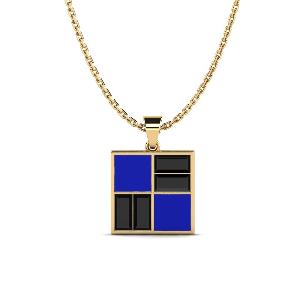 Diamante Negro Colgante de Mujer Bernac