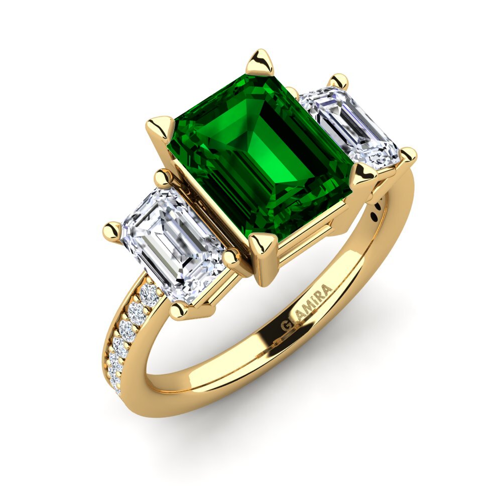 Zircone Vert Bague de fiançailles Bernie