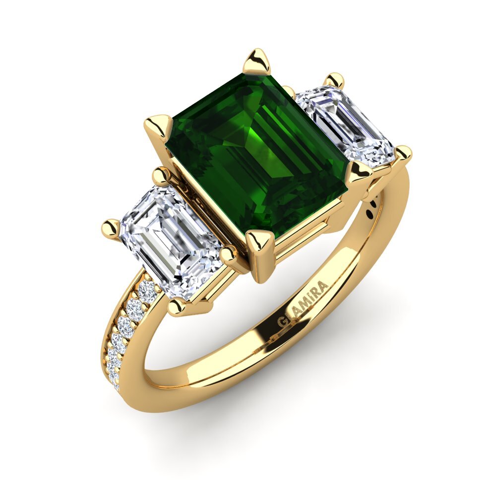 Green Tourmaline Engagement Ring Bernie