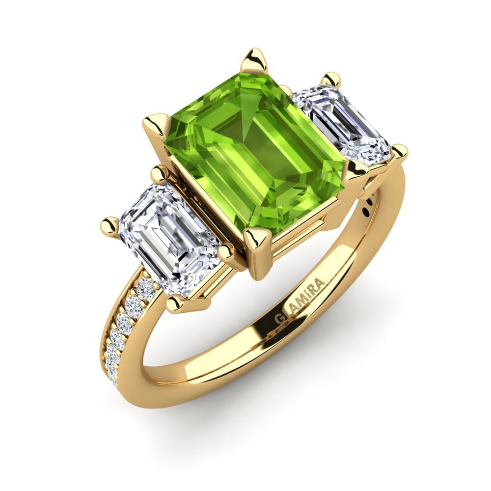 Peridot Engagement Ring Bernie