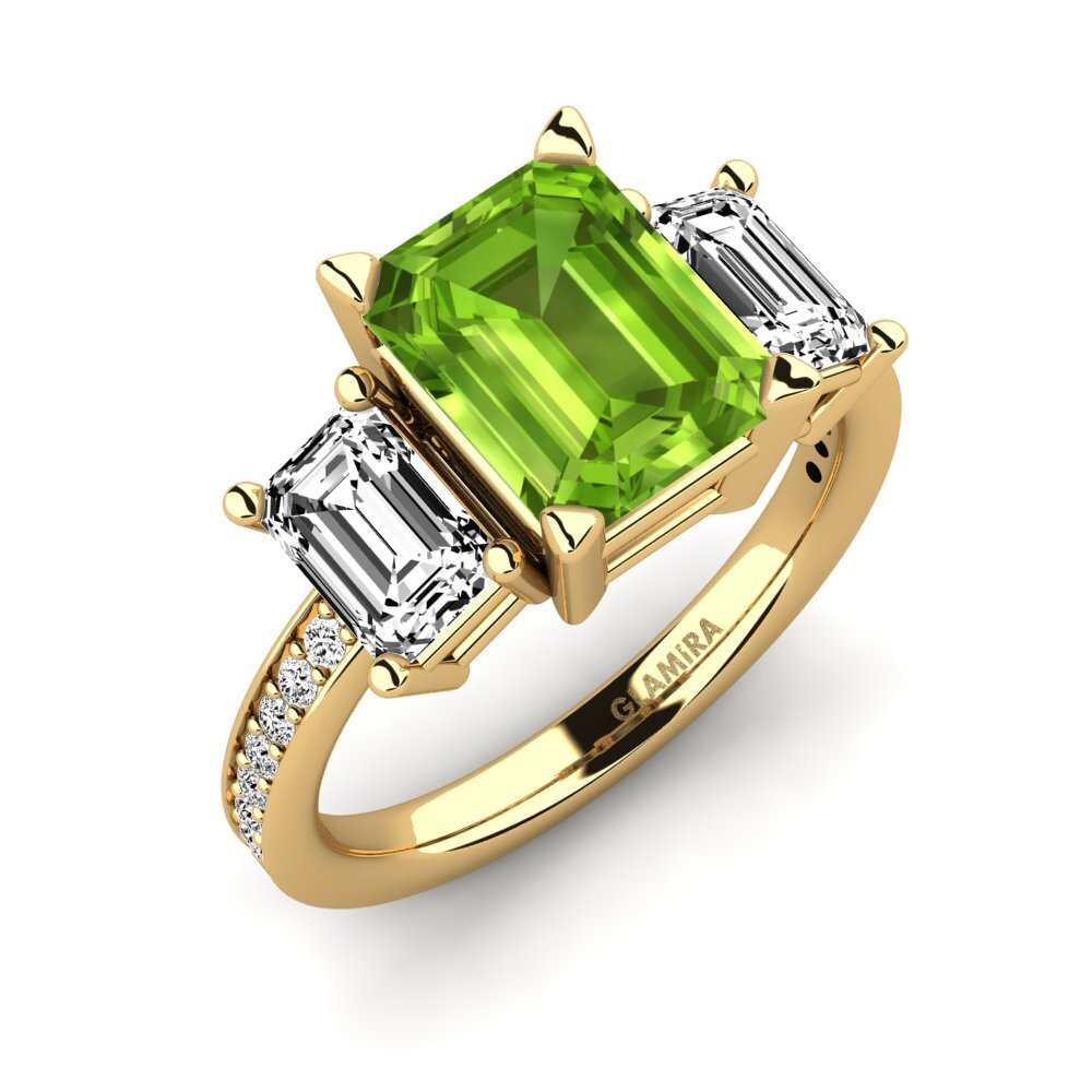 Peridoto Anello di fidanzamento Bernie