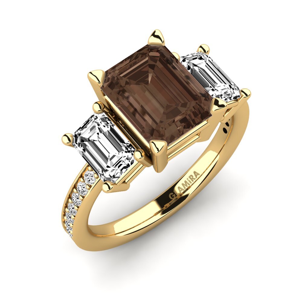 Quarzo Fumé Anello di fidanzamento Bernie