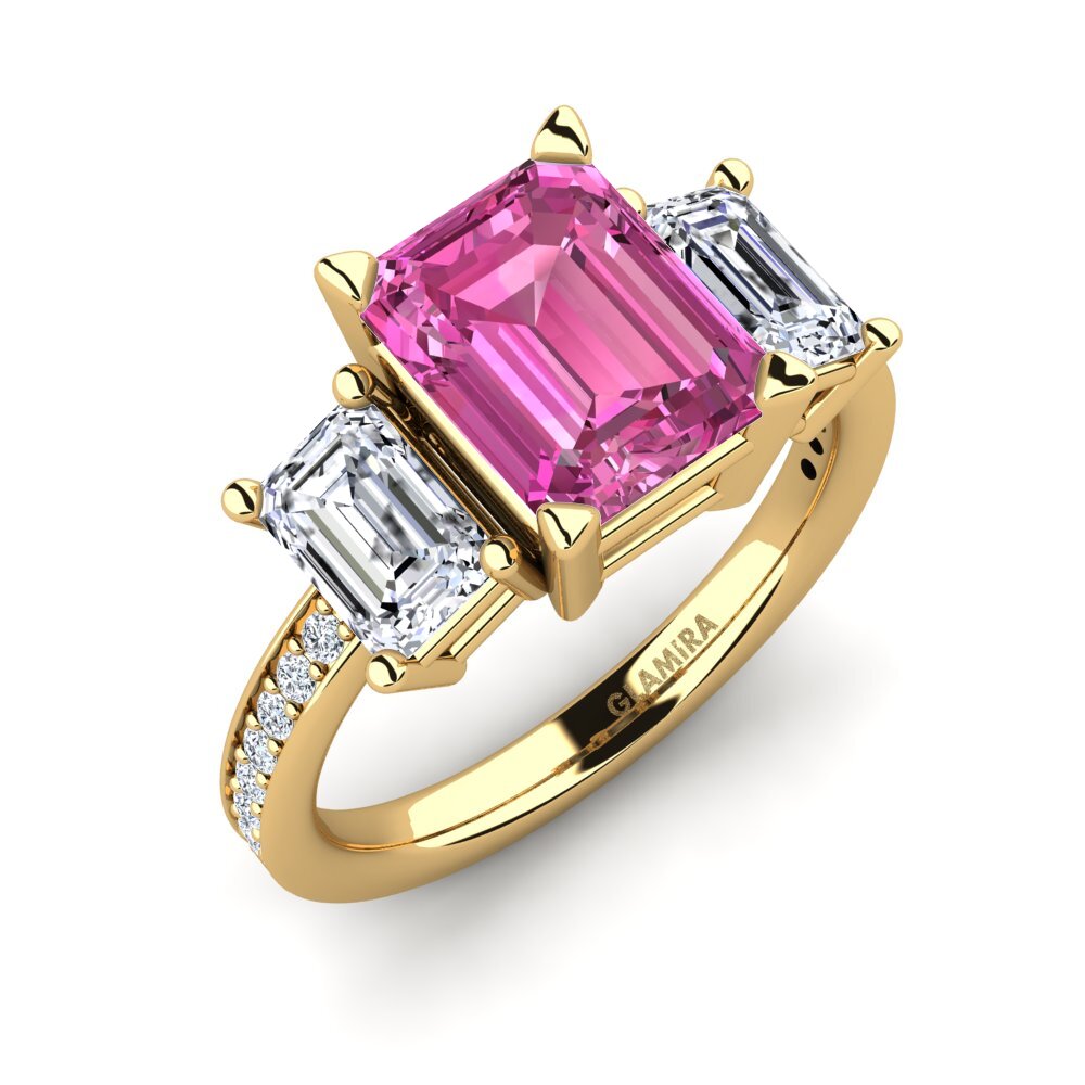 Pink Topaz Engagement Ring Bernie