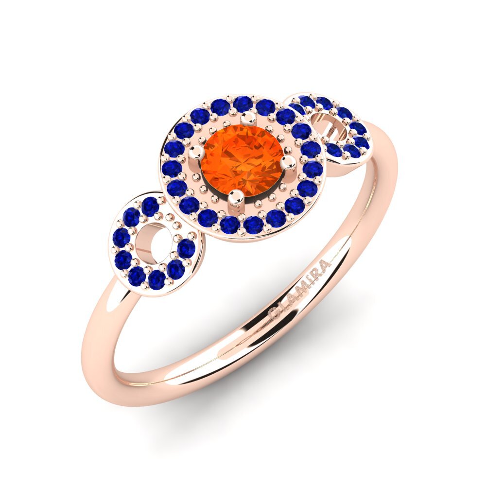 18ct Rose Gold Engagement Ring Berniss