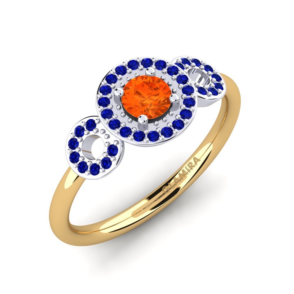 14ct Yellow & White Gold Engagement Ring Berniss