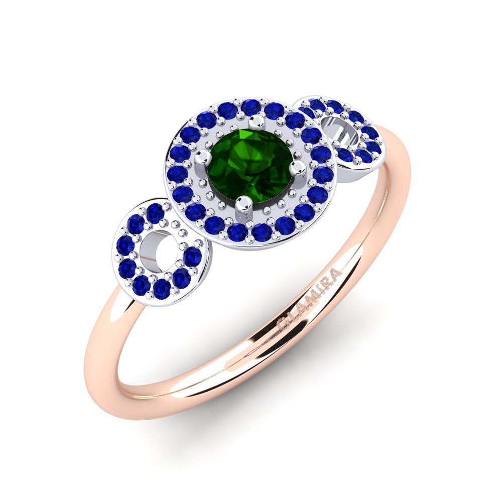 14k Rose & White Gold Engagement Ring Berniss