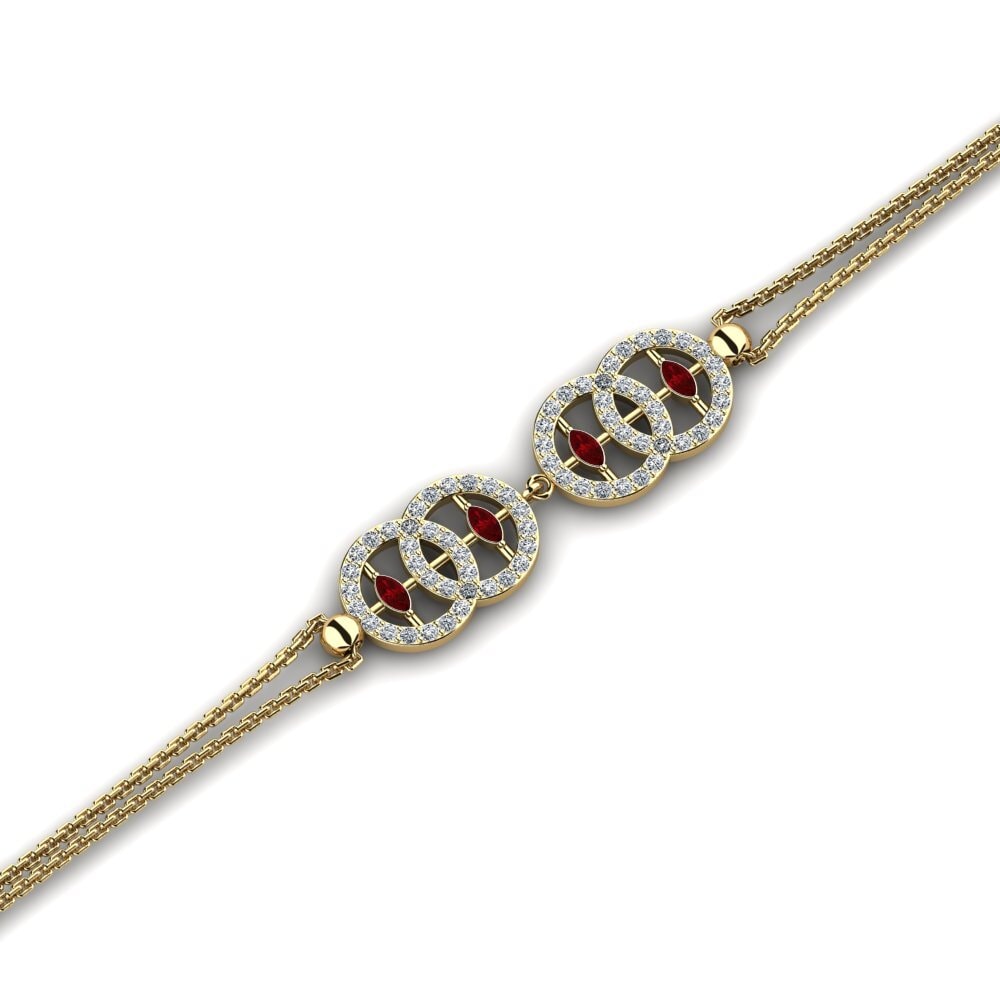 Marquesa Circonita Roja Pulsera de Mujer Bernita