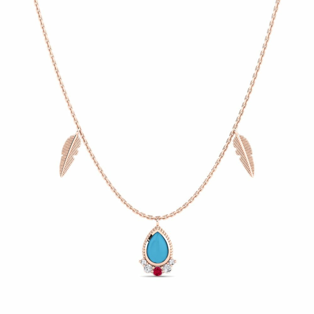 18k Rose Gold Women's Necklace Bertuah