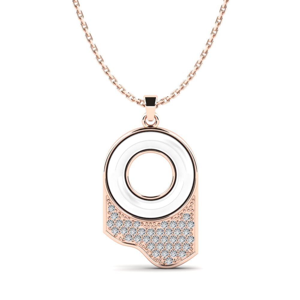 9k Oro Rosa Colgante de Mujer Bertucci