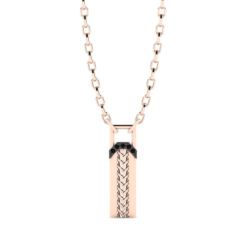 14ct Rose Gold Men's Necklace Besancon