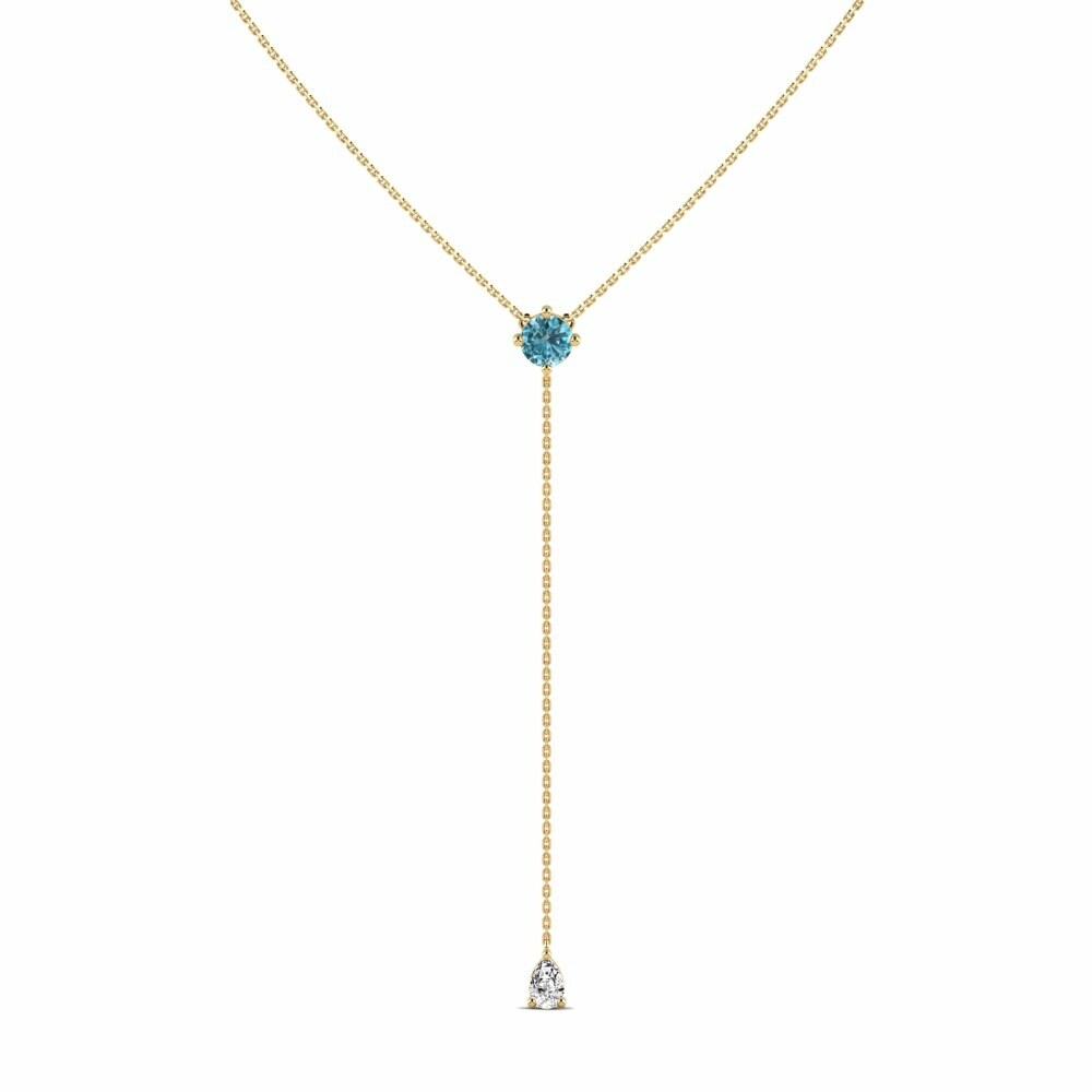 Blue Zircon SYLVIE Necklace Besplaten