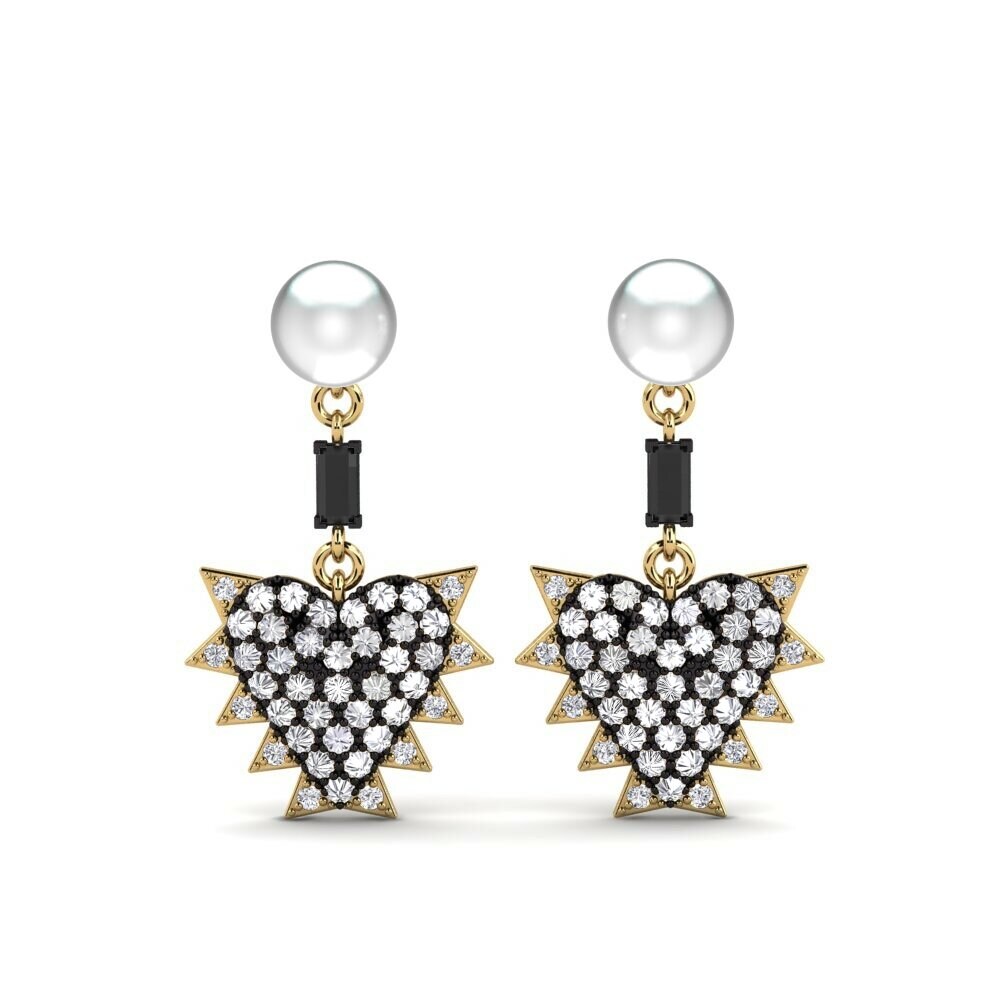 Diamant Noir Boucle d'oreille femme Bestofyou