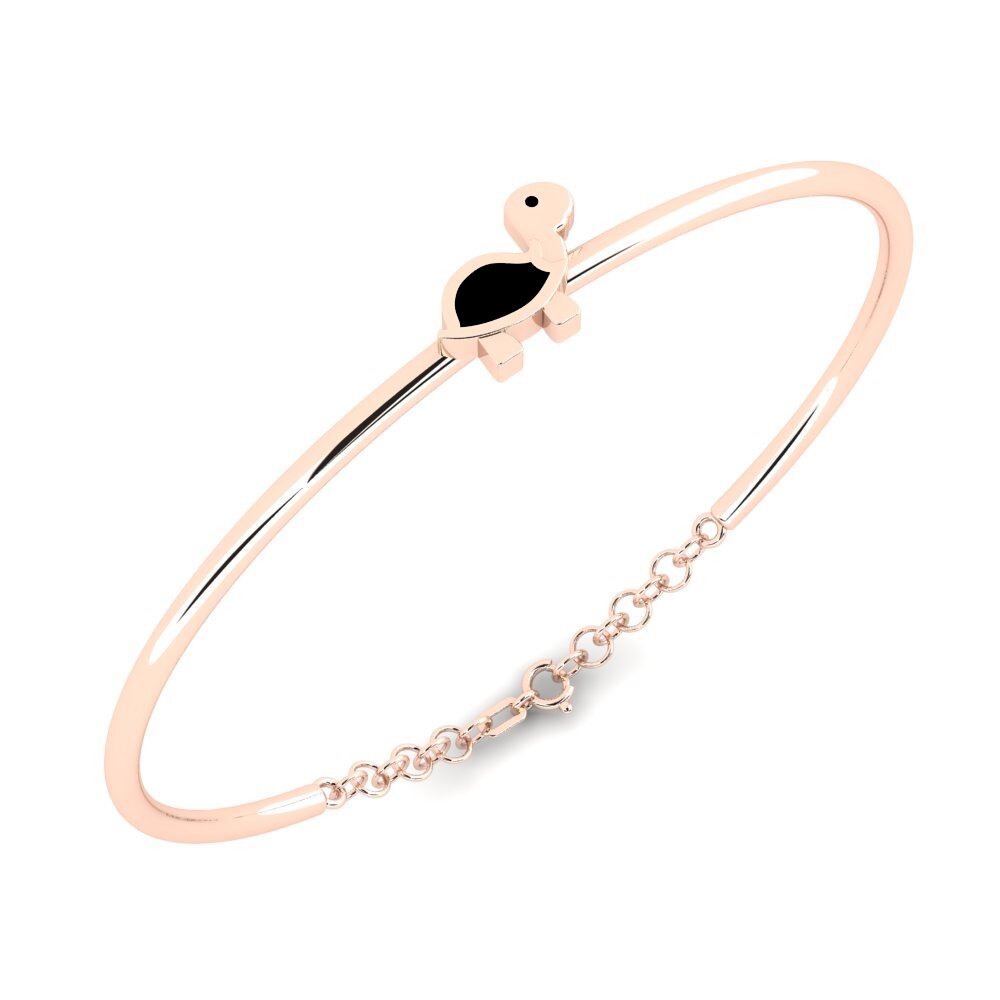 9k Oro Rosa Pulsera para Niño Besuc