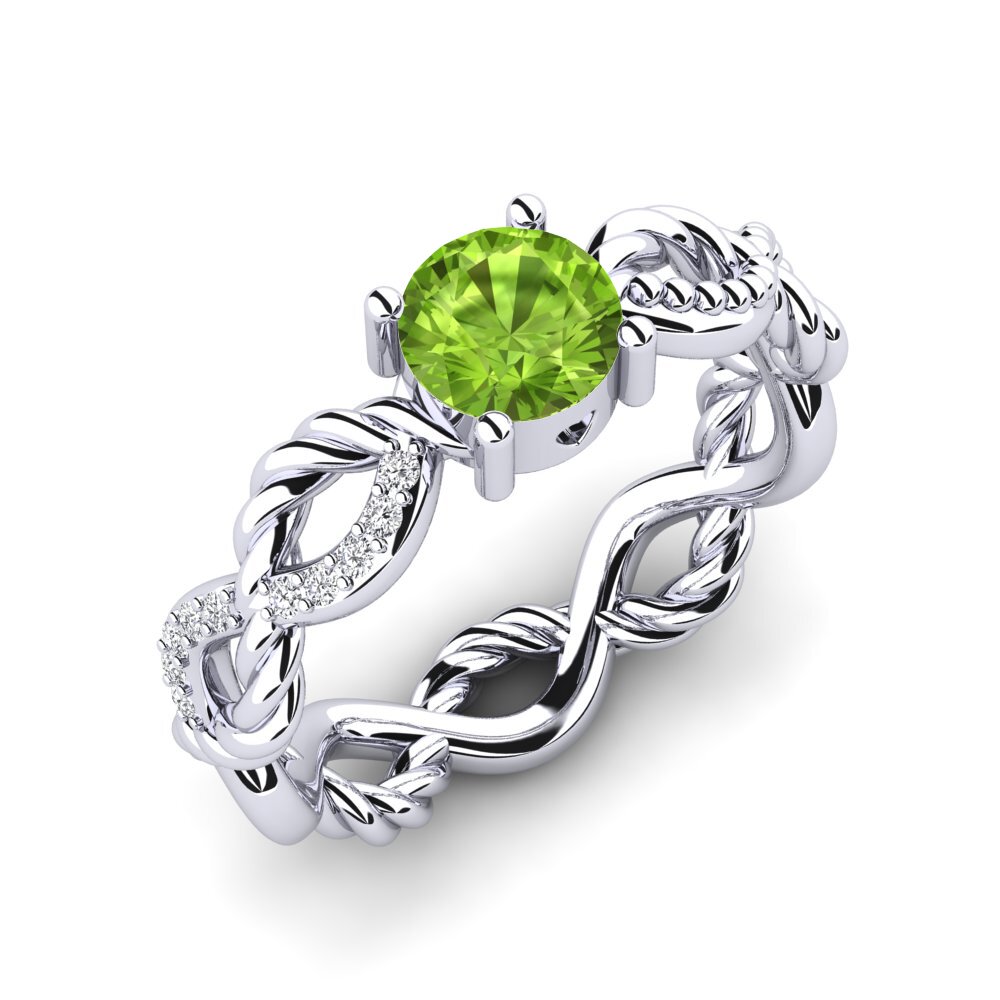 Peridot Engagement Ring Beta
