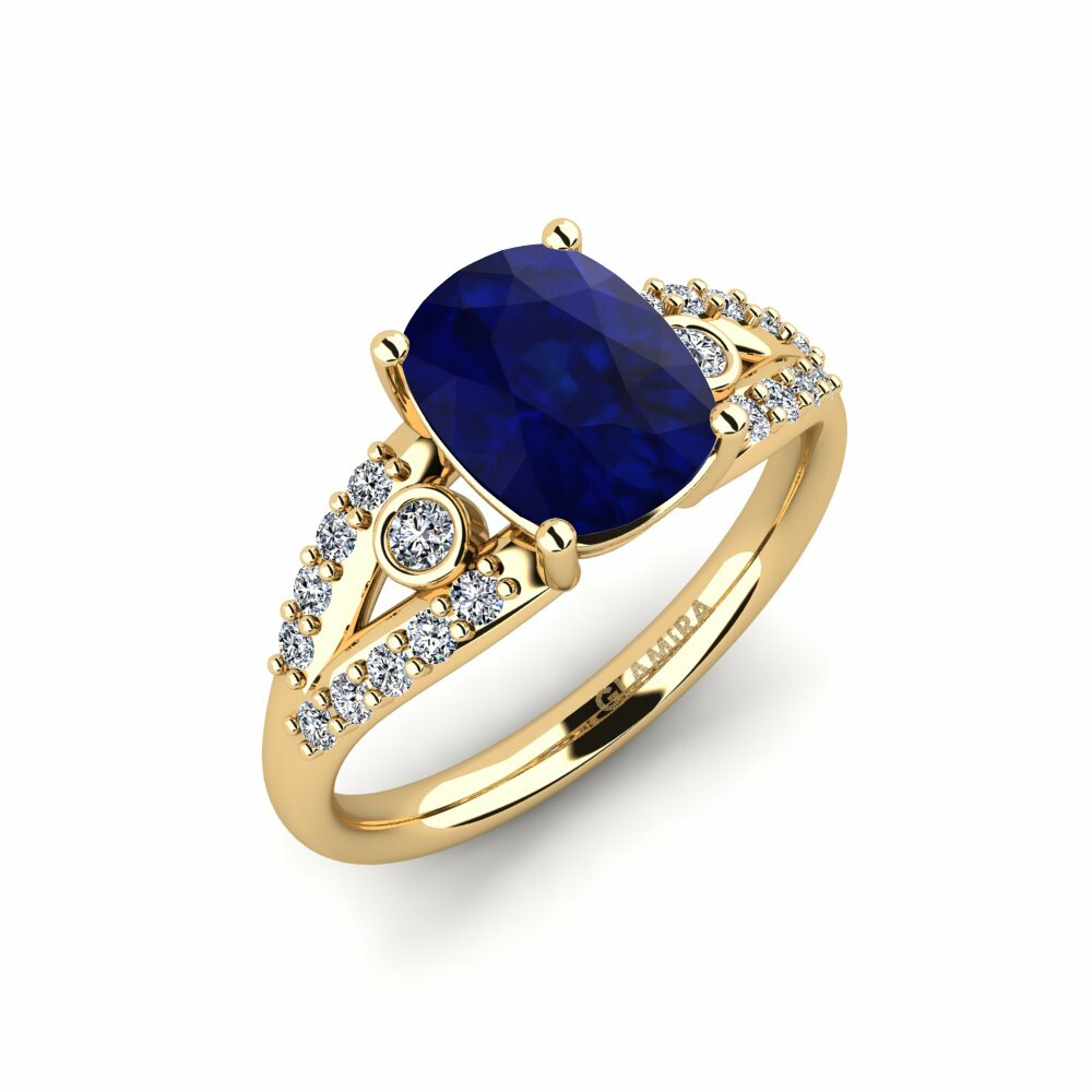 Saphir Bague de fiançailles Betella - Cushion