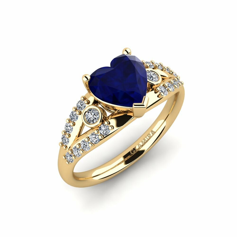Saphir Bague de fiançailles Betella - Heart
