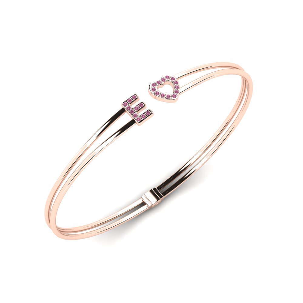14ct Rose Gold Rhodolite Garnet Women's Bracelet Bethany