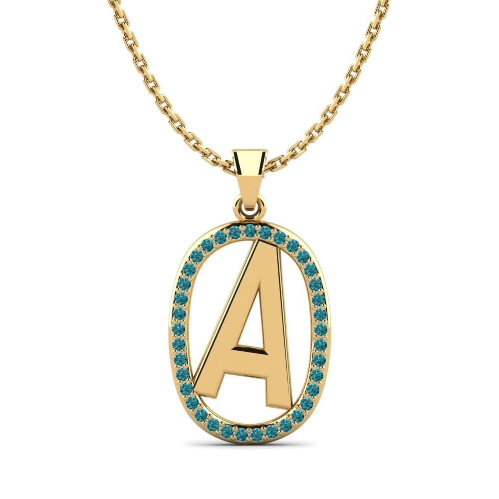 Blauer Diamant Damen anhänger Bettye A