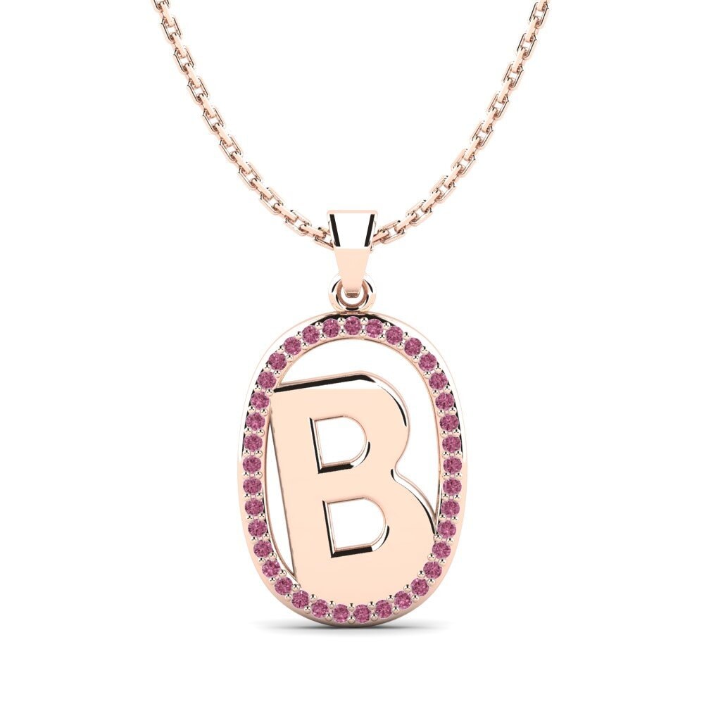 Rotgold 585 Rhodolit-Granat Damen anhänger Bettye B