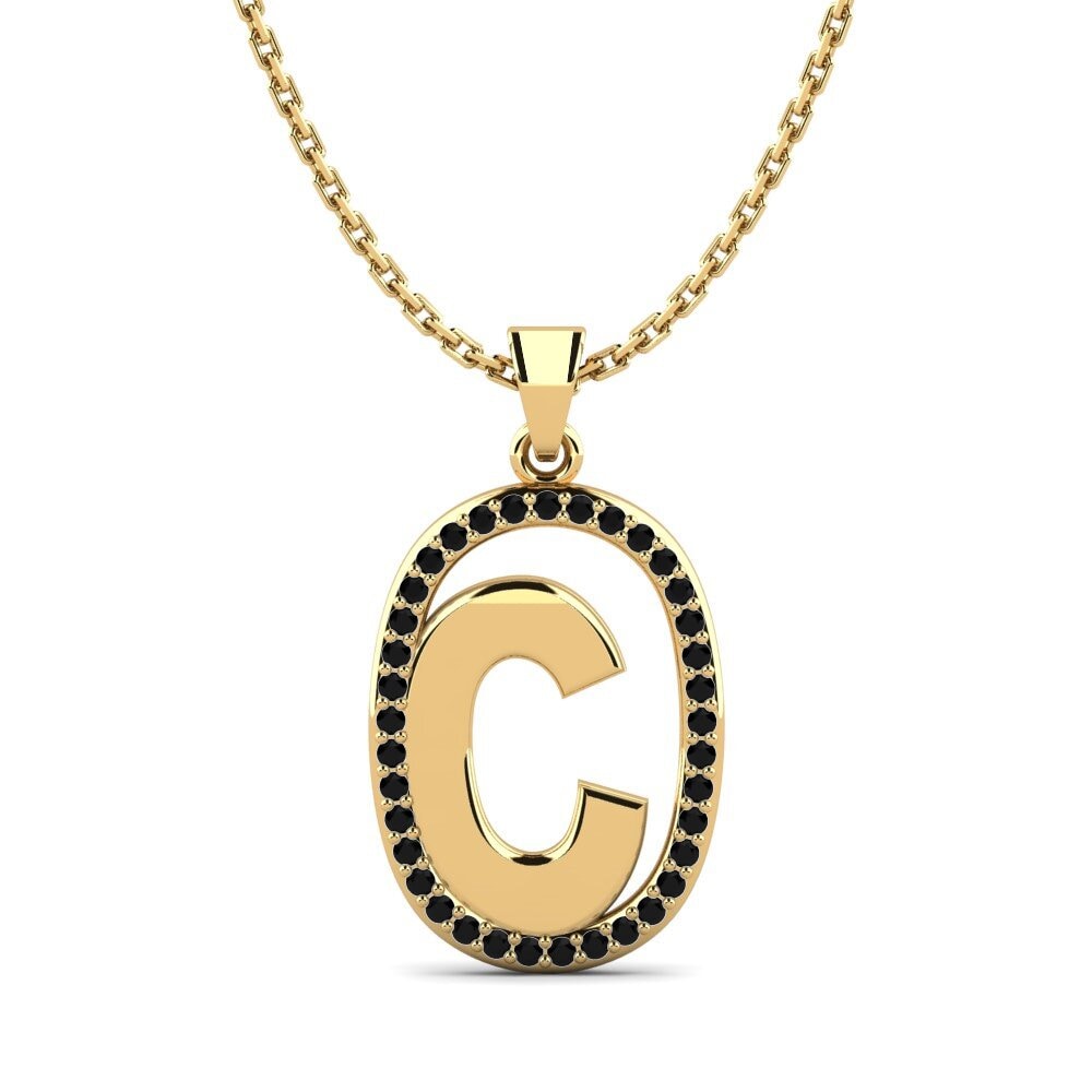Schwarzer Diamant Damen anhänger Bettye C