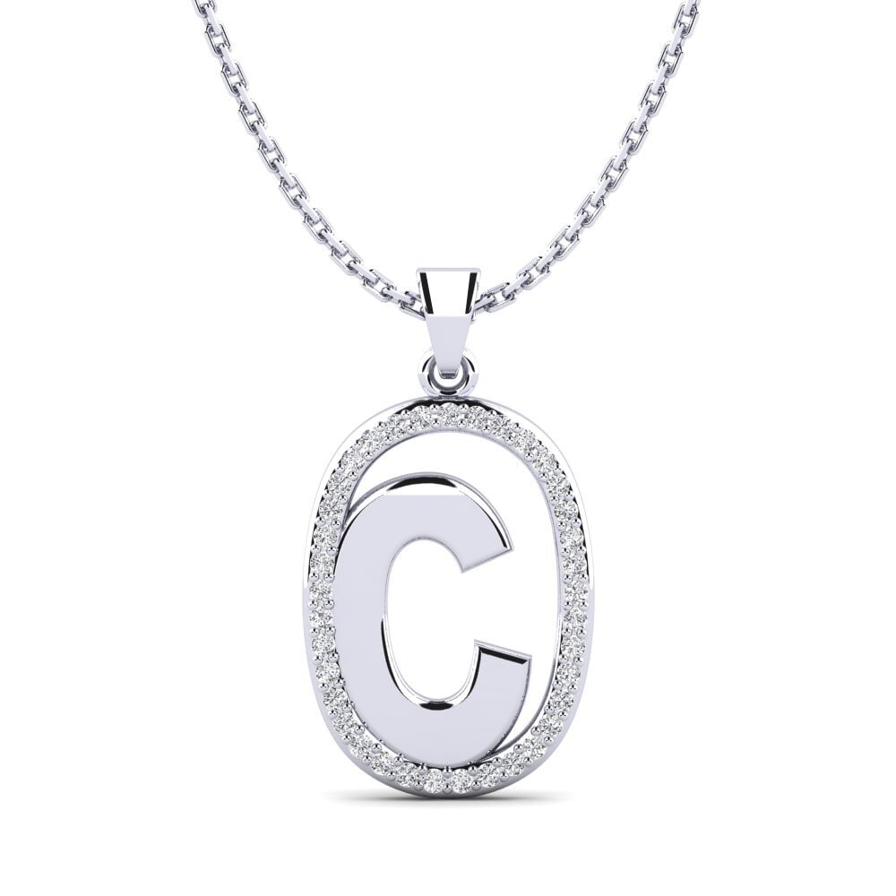 950 Palladium Damen anhänger Bettye C