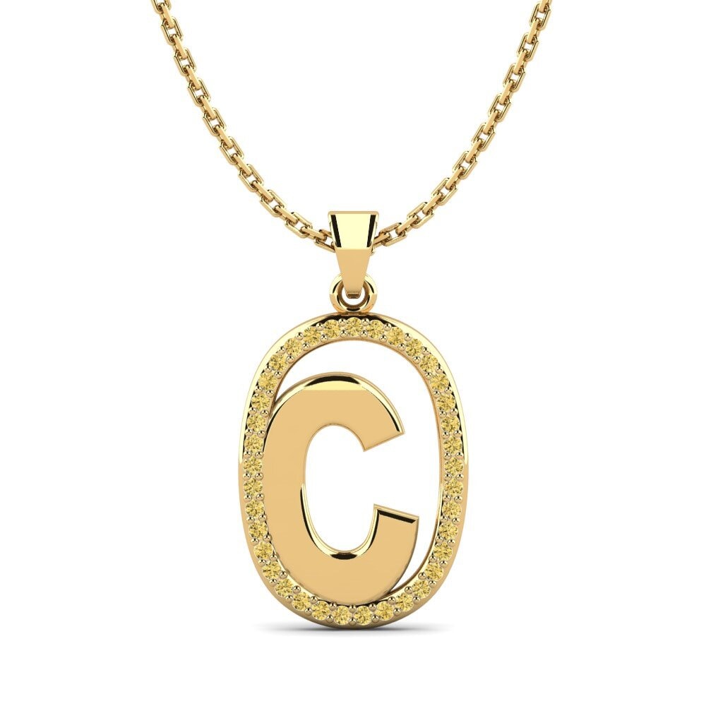 Gelber Diamant Damen anhänger Bettye C