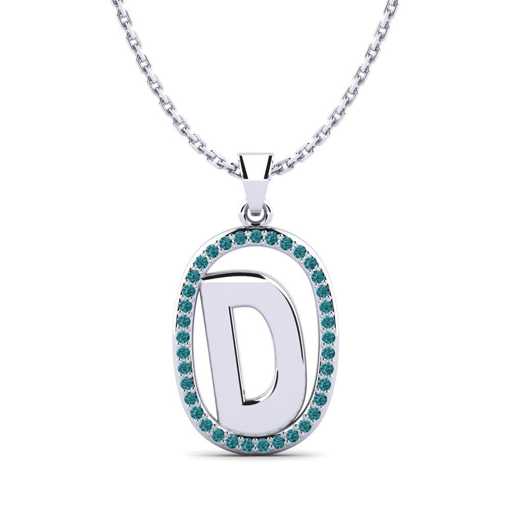Blauer Diamant Damen anhänger Bettye D