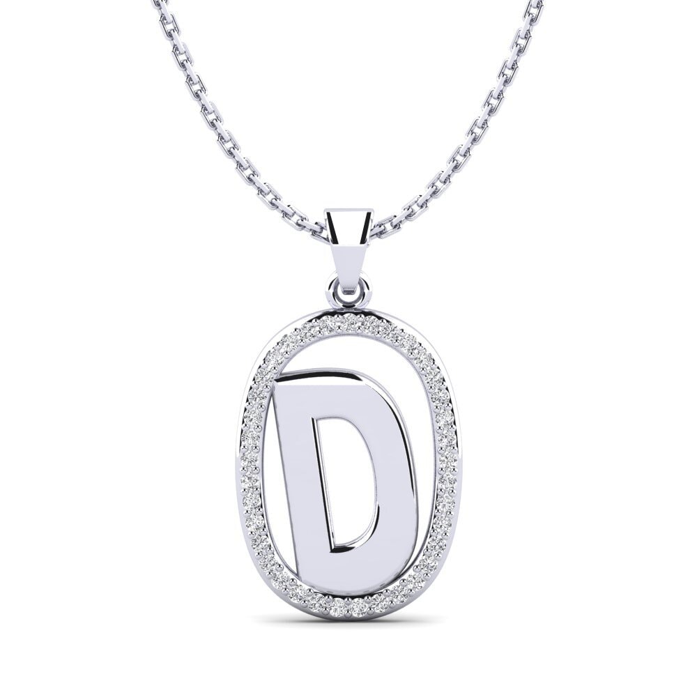 Labor-gezüchteter Diamant Damen anhänger Bettye D